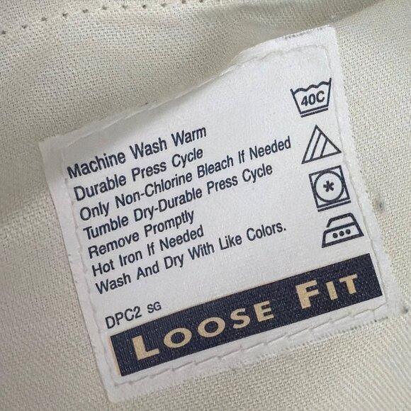 Vintage Khaki Dockers Men’s Loose Fit Trousers Dress Pants Size 34 x 30 - Picture 8 of 9